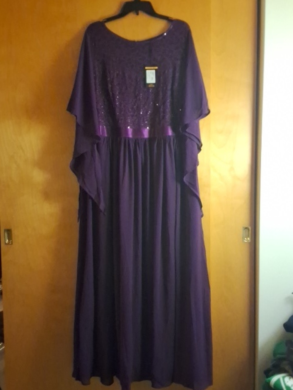 Miusol Purple Sequin Lace Dress